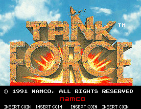 Tank Force (US, 4 Player) Title Screen